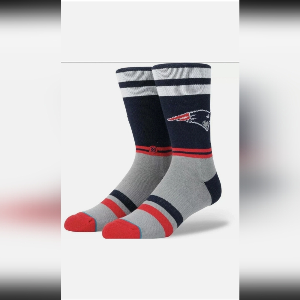 STANCE×NFL NEW ENGLAND PATRIOT SOCKS  "PATRIOT LOGO: MEN'S / LARGE  L=9-12